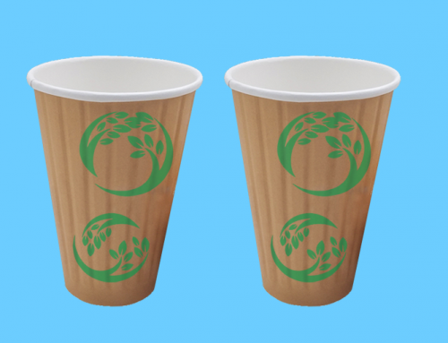 Embossed paper cup
