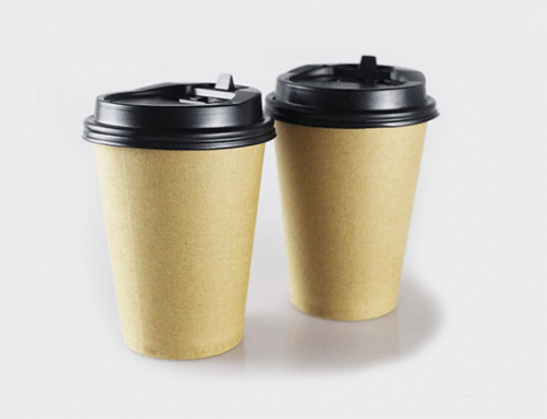 Plain White Single Wall Coffee Cup By Kraft Paper Inside With PE Coated